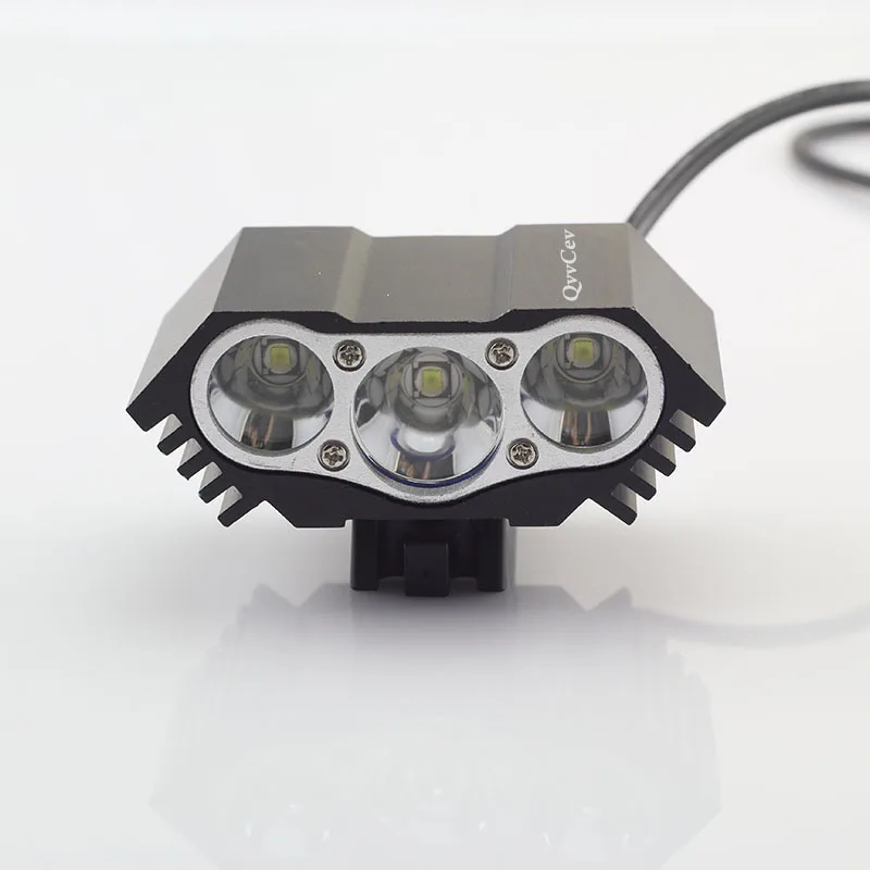 2 варианта Водонепроницаемый питания USB порт T6 * 3 светодиодные фары Велосипедный Спорт для верховой езды Lanterna Свет USB велосипед свет лампы