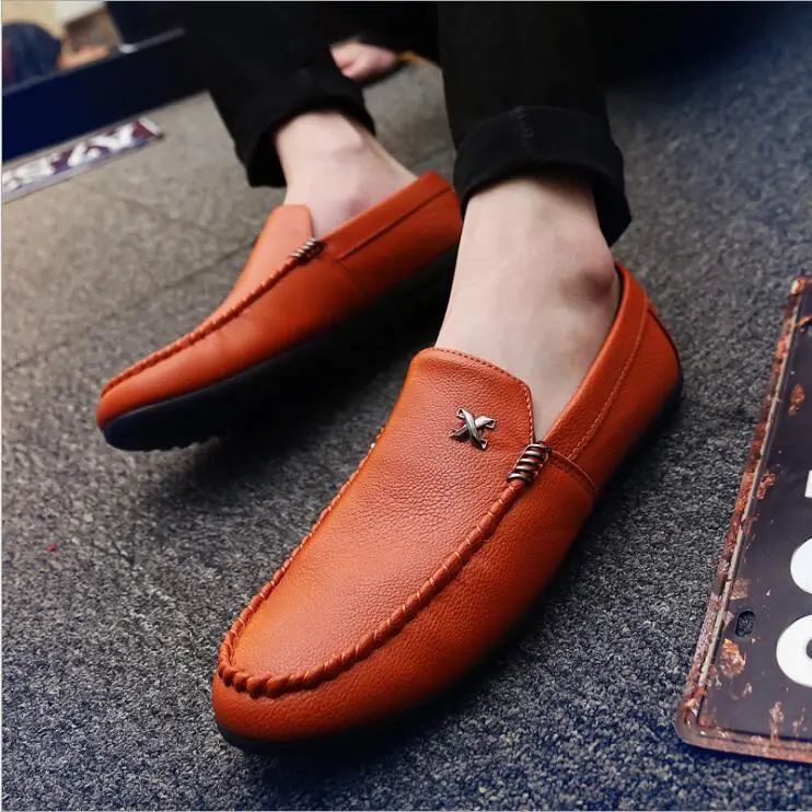 Мужские повседневные замшевые лоферы; коллекция года; кожаные мокасины ...