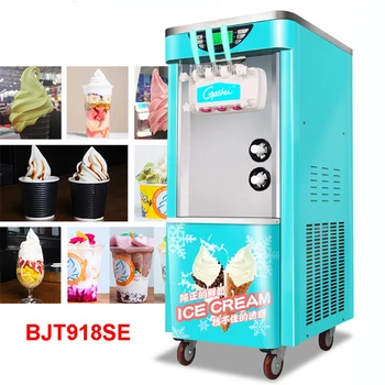 

BJT918SE 110V/220V Commercial ice cream machine soft ice cream machine 2200W drum machine automatic ice cream machine 5.8L