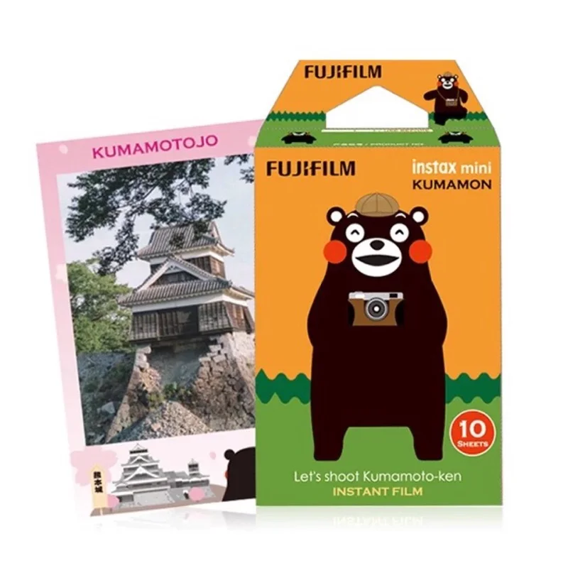 Новый 10 листов Fujifilm Instax Mini 9 пленка KUMAMON медведь kumamoto фотобумага мгновенная для