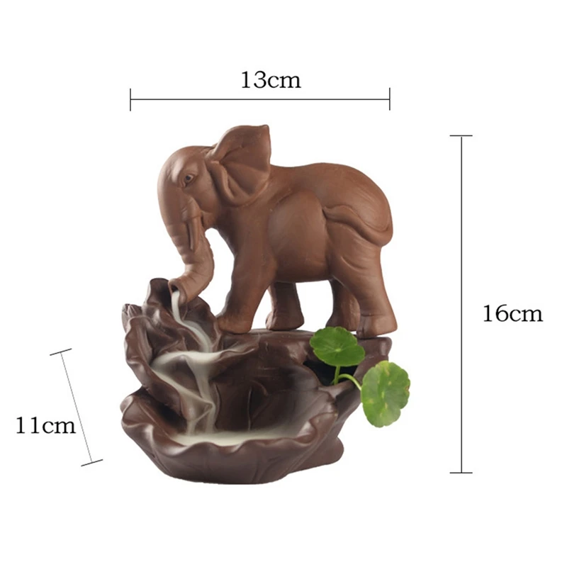 SNNY-Elephant ароматическая горелка, курильница для дома и офиса, керамический держатель для ароматерапии