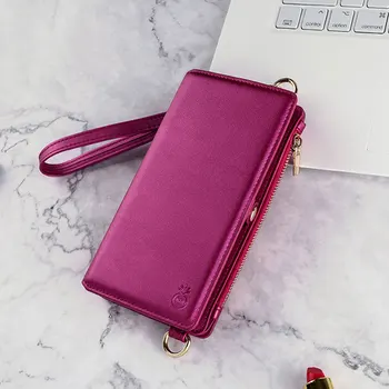 

CHEZVOUS Phone Cases Wallet For iPhone X 6 7 8 plus with 12 Card Slot Stand Case for Samsung Galaxy S8 S9 Plus note 8 Back Cover