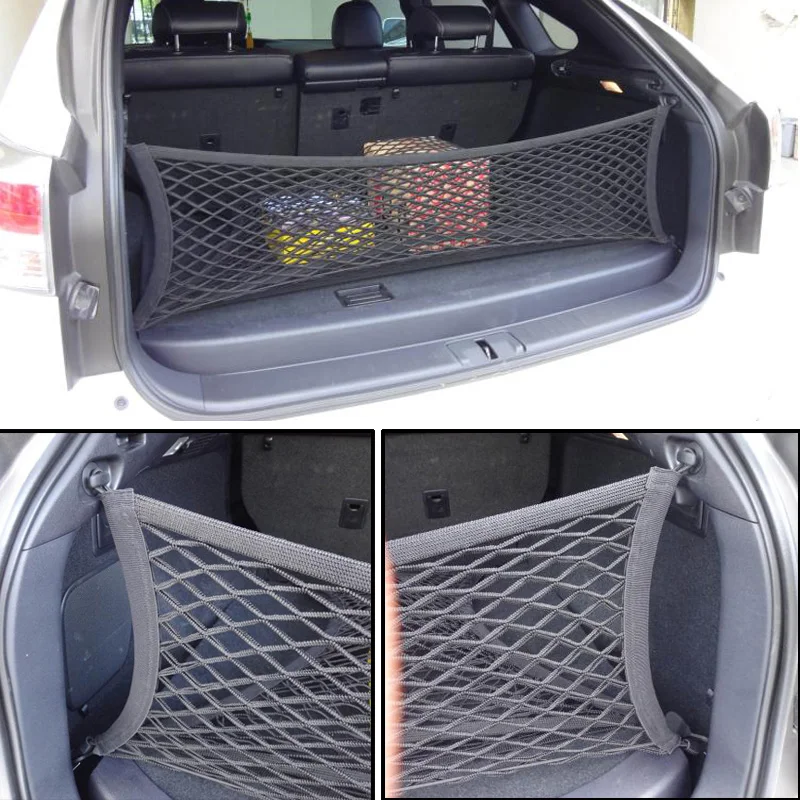 Подходит для Mitsubishi Pajero Outlander Sport RVR ASX конверт задний багажник Грузовой крючок с сетью сетка эластичный багажный автомобиль 90*30 см