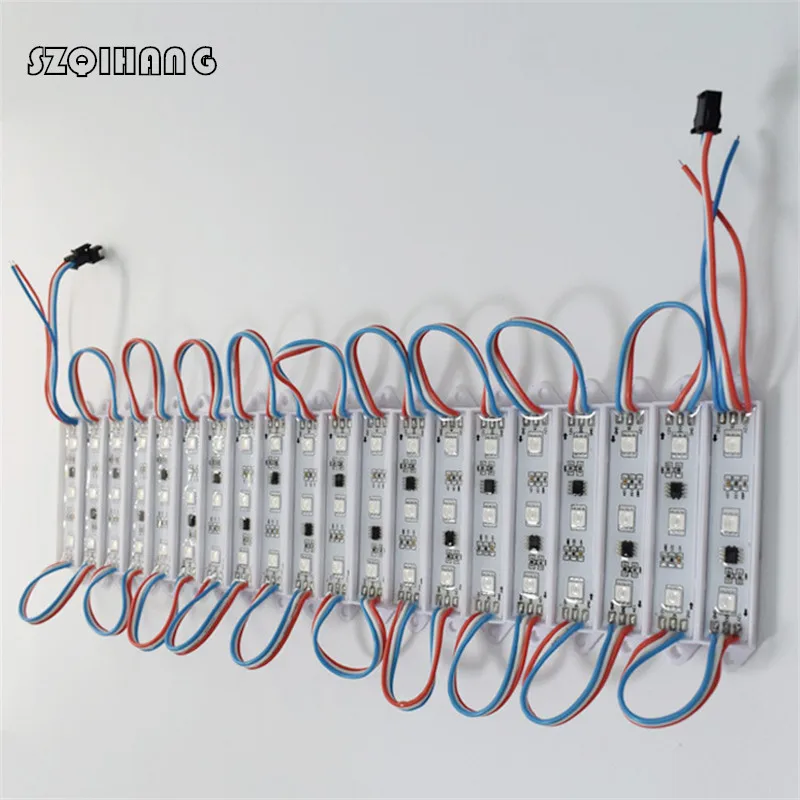 DC12V SMD 5050 3LEDs LED Modules IP65 Waterproof Light Lamp White/Red/Green/Blue High Quality Advertising Light dc12v smd 5050 3leds led modules ip65 waterproof light lamp white red green blue high quality advertising light