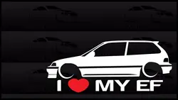 1 пара/2 шт I Heart My window стикер Love Slammed Low JDM Civic Hatch Sedan 15 см