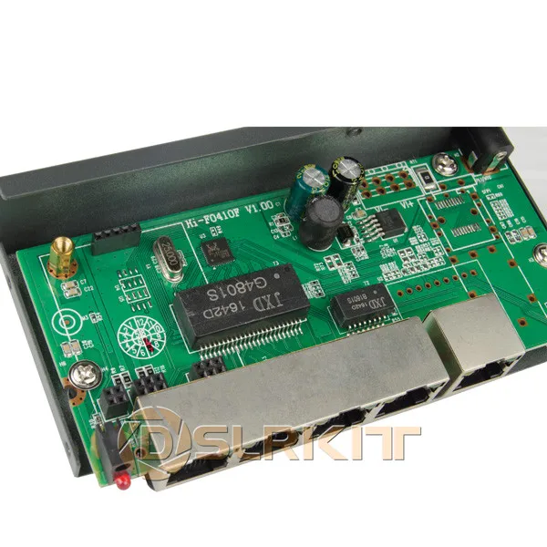 DSLRKIT 78 ватт 5 порт 4 PoE коммутатор 802.3af 802.3at питание по Ethernet PSE14AT