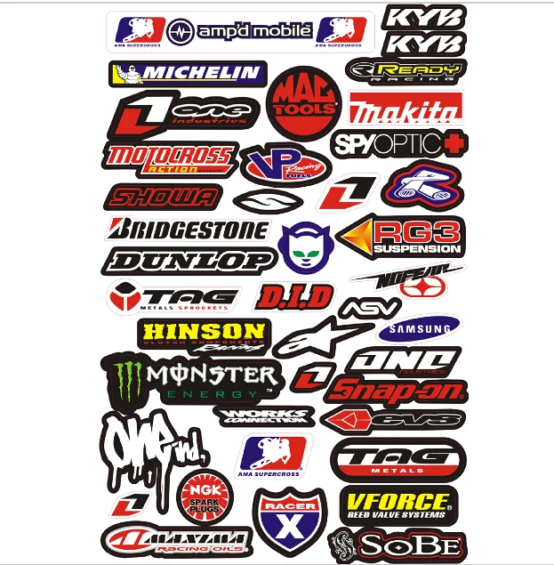 3M Motorcycle Stickers ATV Decals Sticker wholesale Motocross Graphic
