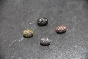 

CZ Micro Pave 8x12mm Oval Beads