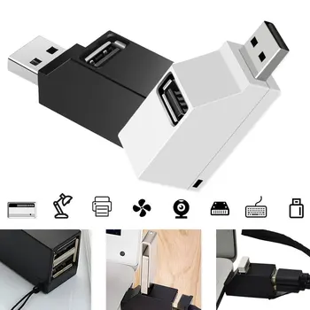 

3 Ports USB HUB 2.0 Multi Splitter Expansion Desktop High Speed Slim For Car Laptop PC Computer U Disk Card Reader