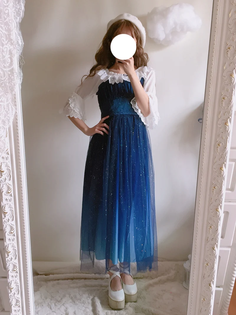 galaxy dress blue Adult Gardeners of the Galaxy Space Paisley Sleeveless Dress with Pockets 24-26