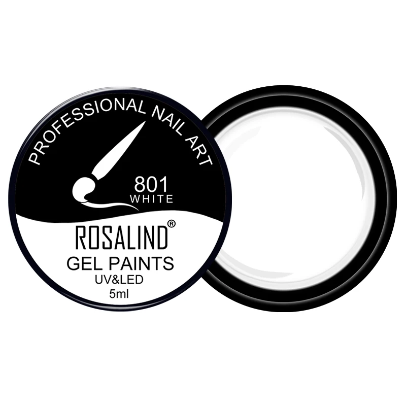 ROSALIND 5 мл 801 830 чистый цветной набор гель лаков для ногтей маникюра DIY грунтовка