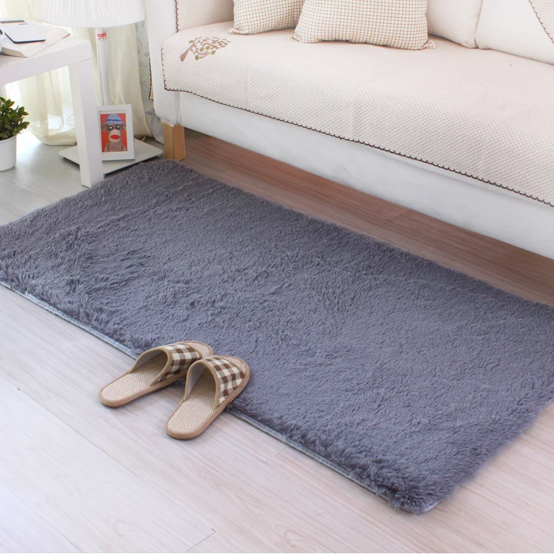 50*100 см мягкие большие ковры для спальни полосы прикроватные/полосы/Нескользящие белый/коричневый/зеленый/розовый/серый