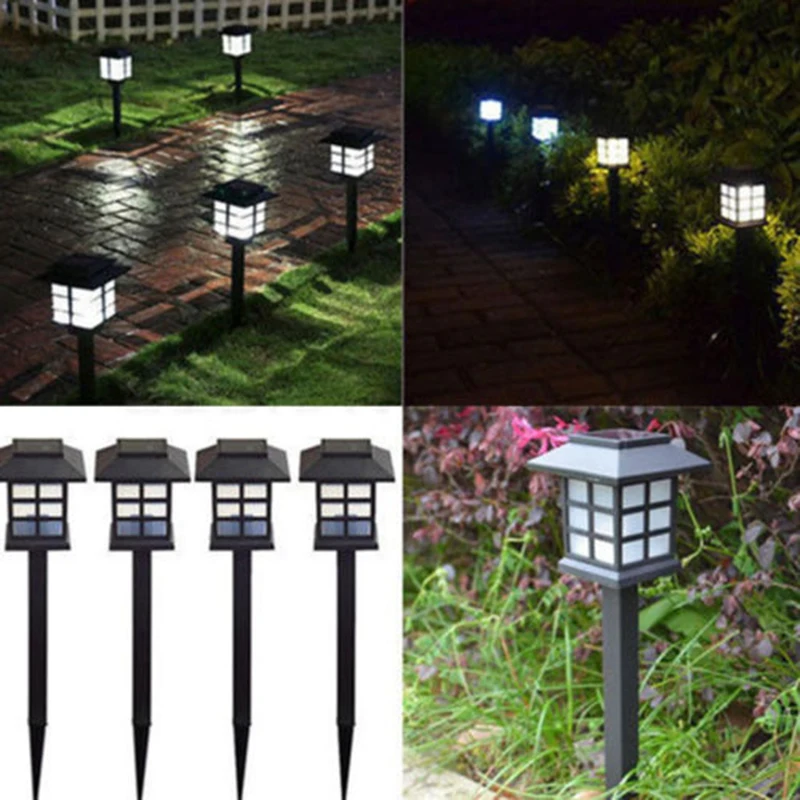 

Garden Landscape Lighting Outdoor Pathway Solar Powered LED Lamp Lantern Light