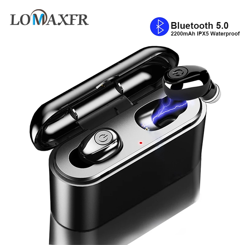 

X8 TWS True Wireless Earbuds Bluetooth Earphones 5D Stereo HiFi Mini TWS Sports Waterproof with 2200mAh Power bank for All Phone