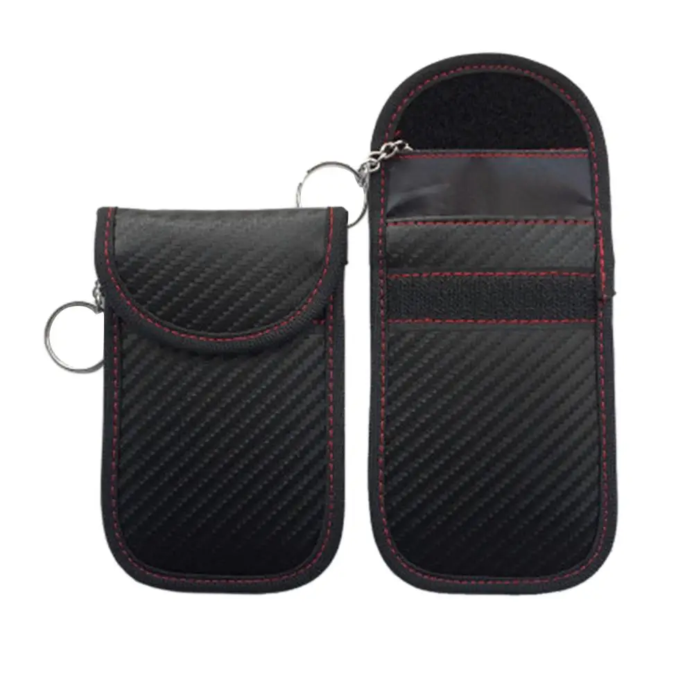 

Car Key Case Genuine Leather Key Wallet Men Women Car Key Bag For Shielding Vehicle Key Signal/anti-radio Information Leakage