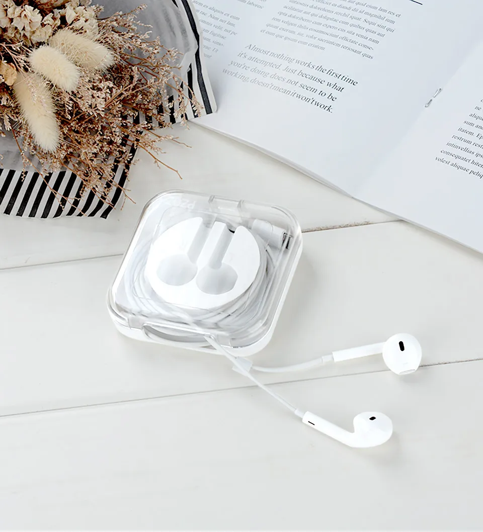 PZOZ для apple, EarPods, коробка для хранения наушников, наушники apple, проводная Крышка для наушников, Портативная сумка для гарнитуры, чехол для apple earpods