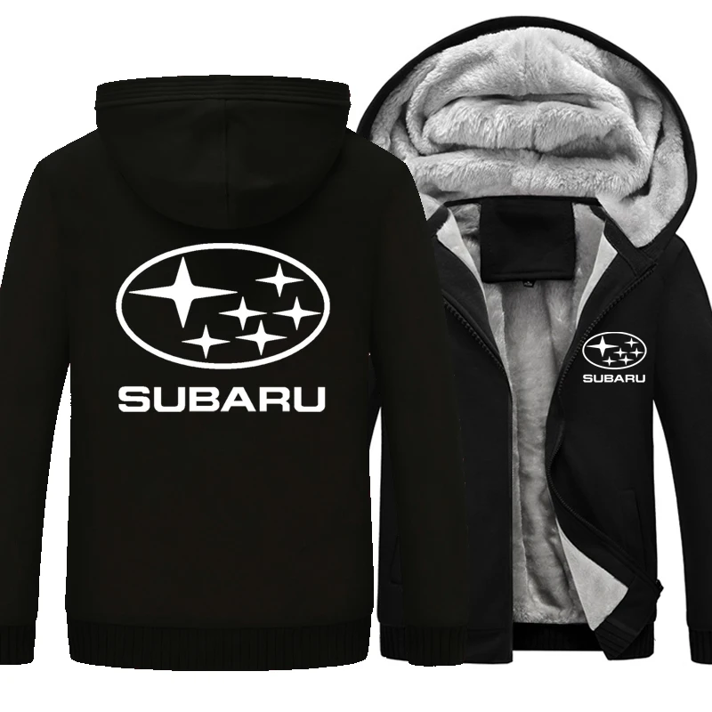 Summer Jacket Men Subaru Logo Retro Heather Zip Forester Impreza