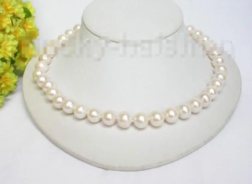 

Hot sale new Style >>>>>12mm round white Freshwater pearls necklace