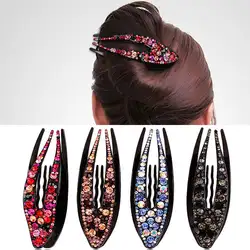 2019 новые модные заколка для волос с кристаллами Топ из бриллиантов клип горный хрусталь зажим «утиный клюв» для женские аксессуары для
