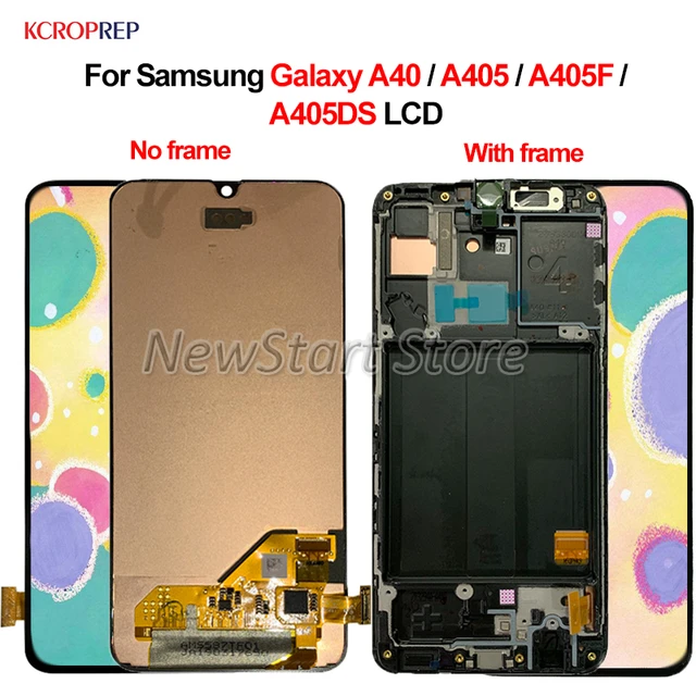 Samsung Galaxy A405, A40 Black Service Pack LCD & Touch Screen / Display
