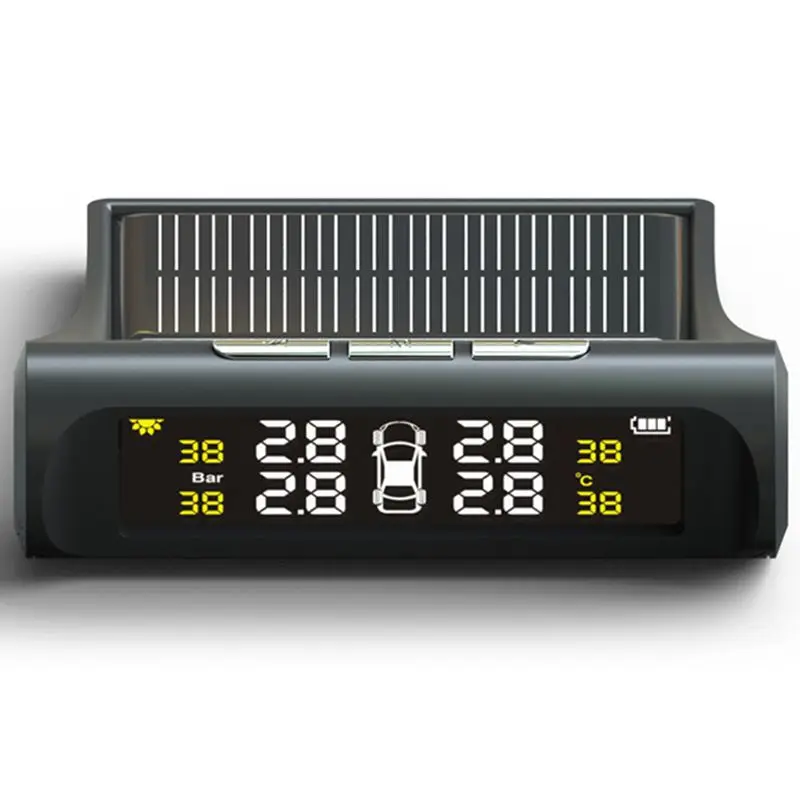 Inteligentny samochodowy system monitorowania ciśnienia w oponach TPMS ładowanie energii słonecznej cyfrowe systemy alarmowe w samochodzie Inteligentny samochodowy system monitorowania ciśnienia w oponach TPMS ładowanie energii słonecznej cyfrowe systemy alarmowe w samochodzie