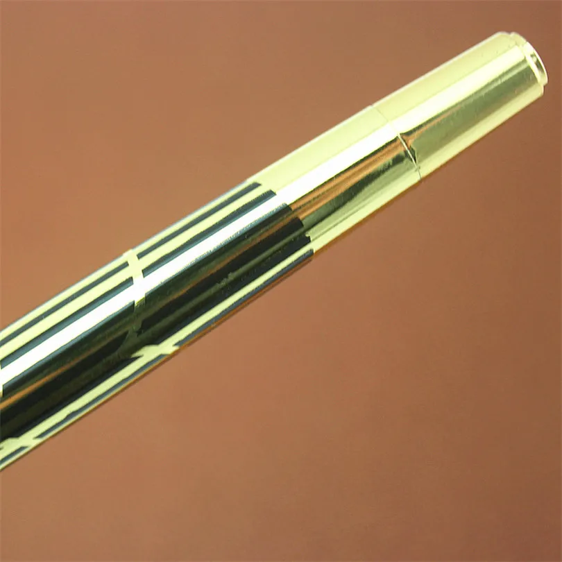 DIKAWEN Ручка-роллер, Роскошная золотая шариковая ручка с зажимом 0,5 мм, черные металлические ручки-роллеры