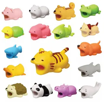 

Cable Bites Toy 36styles Cable Protector Animal Iphone Cable Bite Animal Doll 2*2*4cm Animal Iphone port Bite