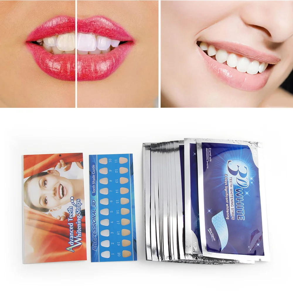14Packs NEW Arrival 3D Teeth Whitening Strips White Whitestrips Professional Tooth Effect Clean