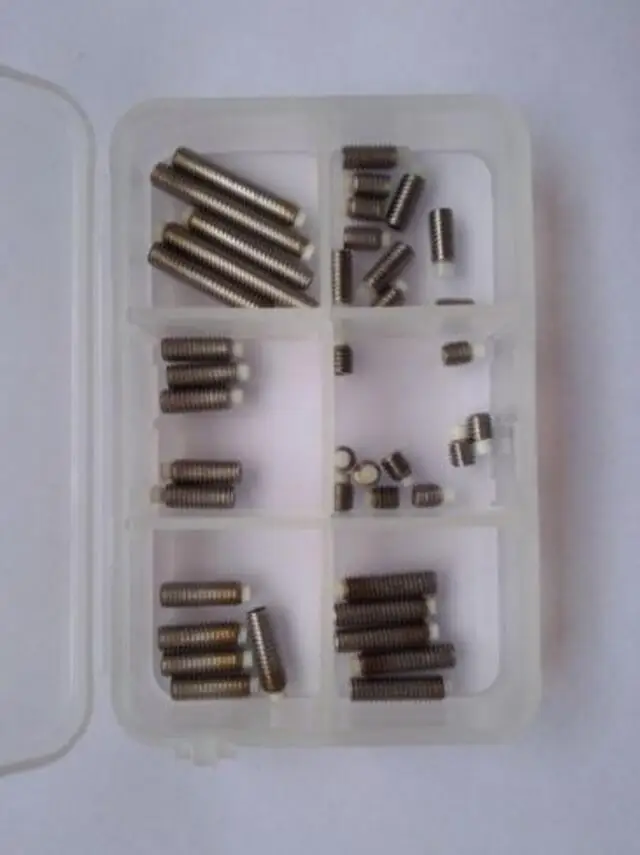 40PCS M4 Nylon Head Hex Socket Grub Setscrew Stainless Steel Bolt