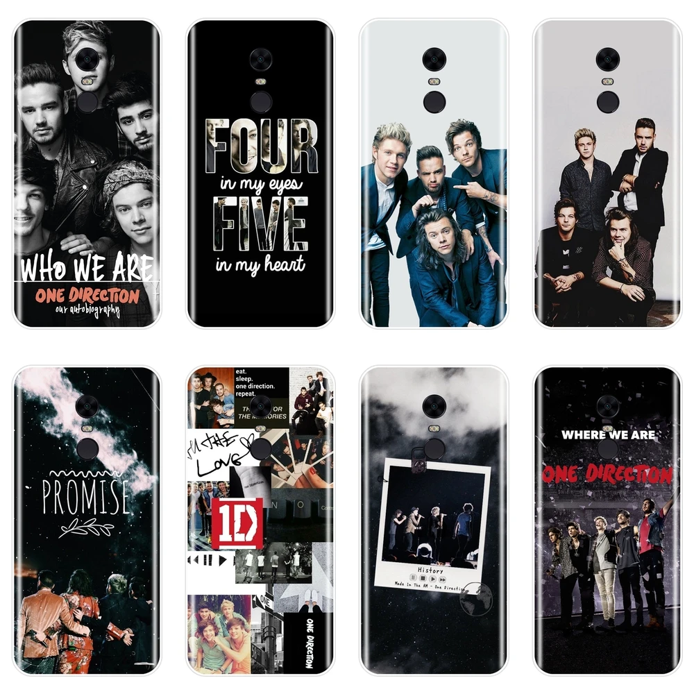 

Fashion Boys One Direction Phone Case For Pocophone F1 Xiaomi Redmi Note 4 4X 5A 6 Pro Prime S2 4A 6A 5 Plus Silicone Back Cover