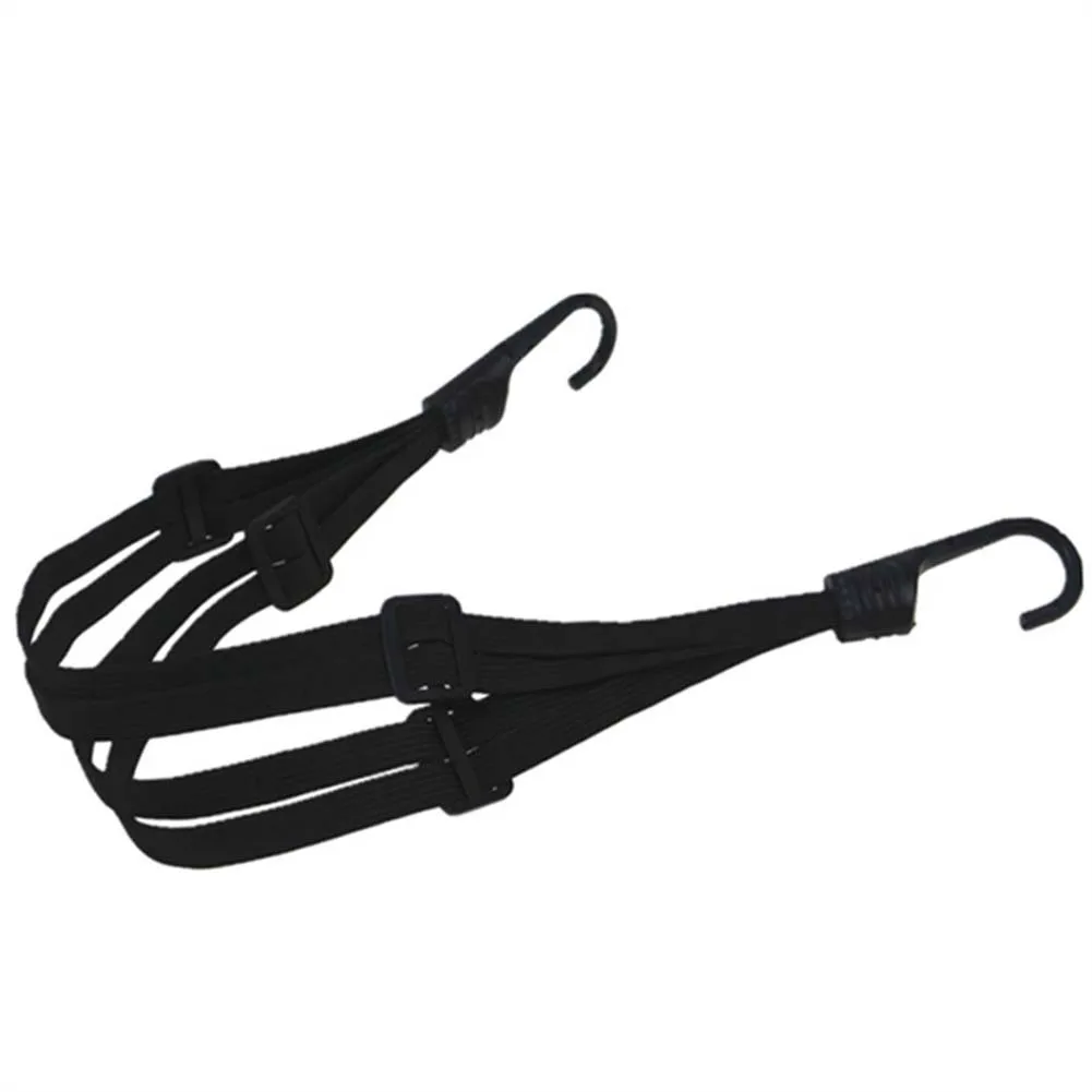 2 Hooks Motorcycles Moto Strength Retractable Helmet Luggage Elastic Rope Strap Fixed Strap Helmet Luggage Net