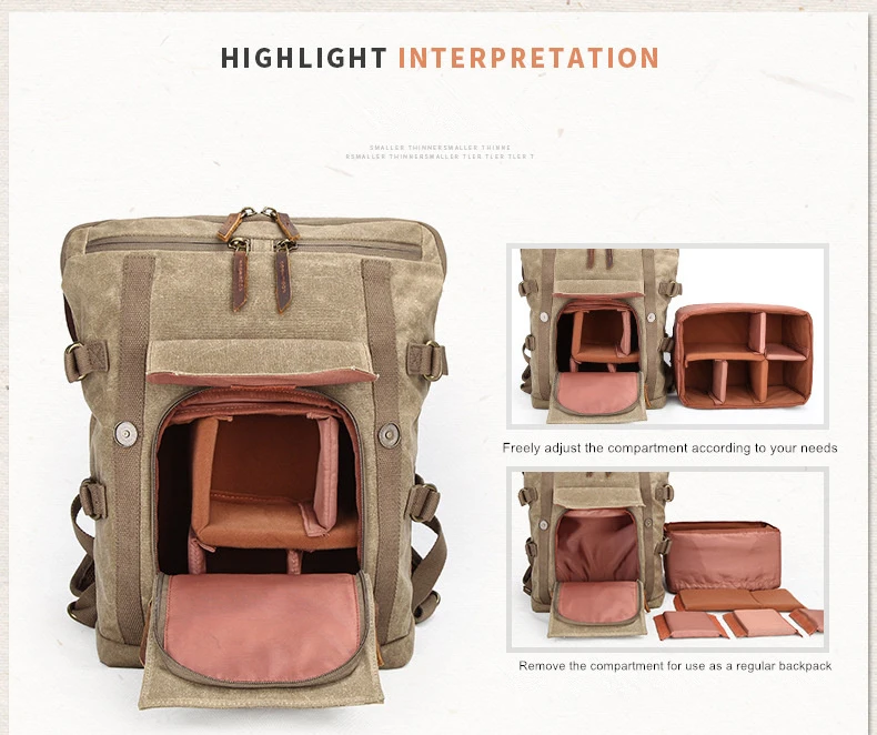 Installation of Waterproof Camera Photography Backpack