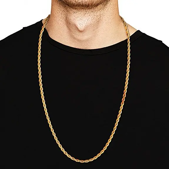 Stainless Steel Chain Necklace Men Chaine Acier Inoxydable Man Homme Hombre Titanium Steel Gold 21 Chain Men 70cm 50cm 60cm Aliexpress Jewelry Accessories