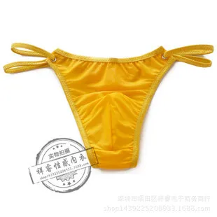 

2016 jockstrap Men's T thong transparent gauze sexy low waist pants sexy gay underwear thong