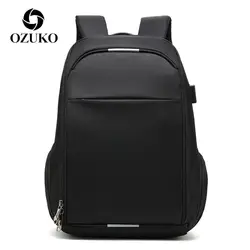 OZUKO 2018 Новый Досуг Бизнес Usb Anti Theft ноутбук рюкзак Для мужчин школьные сумки Водонепроницаемый Оксфорд путешествия рюкзак Mochila Hombre
