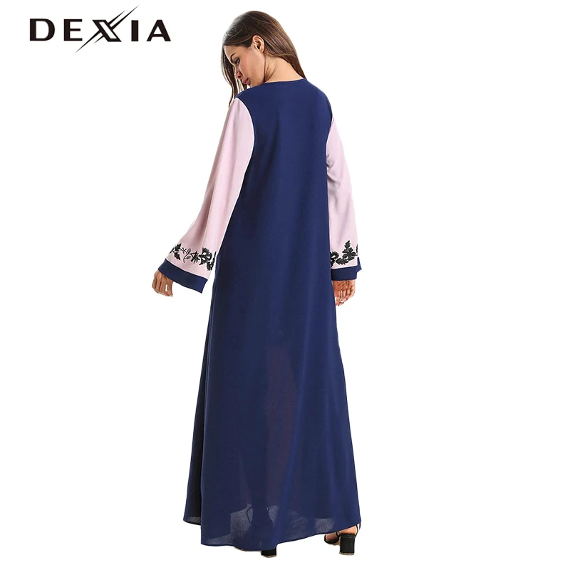 Dexia платье с длинными рукавами и цветочным принтом длинное Boho Vadim свободное Jurk