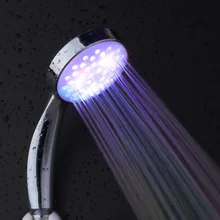 7 цветов Романтический Автоматическая Магия 5 светодиодный свет передачи осадков Насадки для душа с закругленным носком RC-9816 для воды для душа Ванная комната
