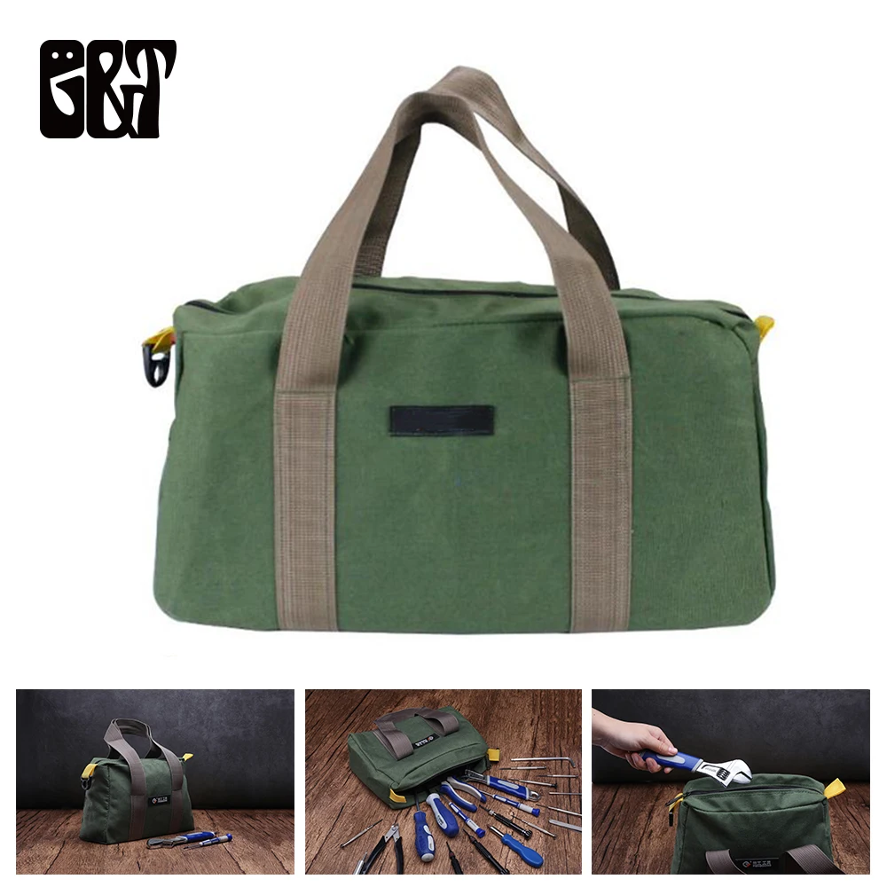

GT Multi-function Hand Tools Bag Oxford Fabric Waterproof Storage Bag Kit Screws Metal Hardware Parts Storage Bags Organizer