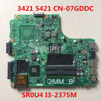 

Free shipping 3421 5421 Laptop Motherboar CN-07GDDC 07GDDC I3-2375CPU SR0U4 working well