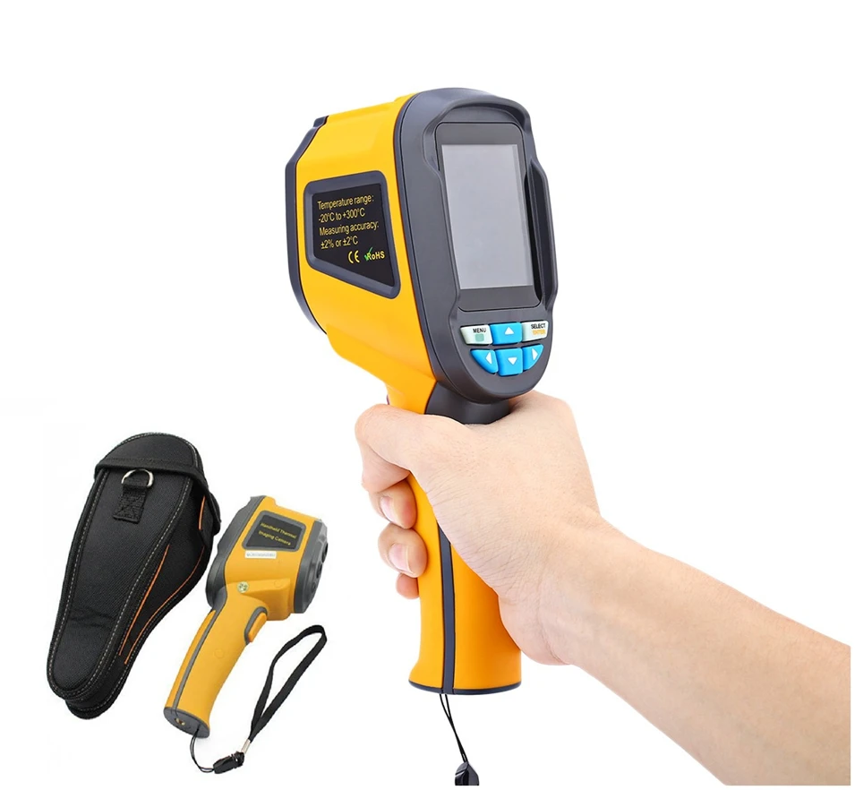 

HT-02 Sell Hot Handheld Thermograph Camera Infrared Thermal Camera HT02 Digital Infrared Imager with 2.4 inch Color Lcd Display