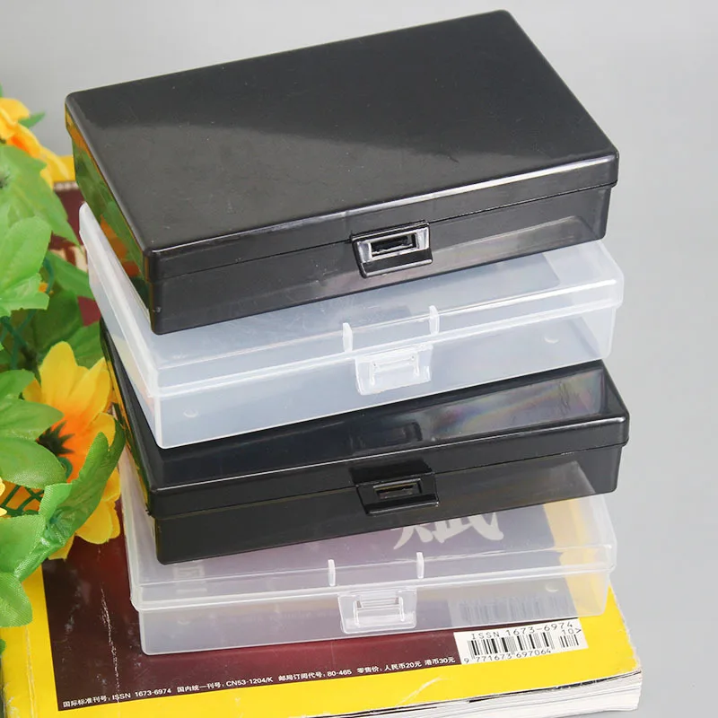 

Transparent Plastic Storage Boxes Clear Square Multipurpose Display Case Plastic Jewelry Storage Box Desktop Organizer