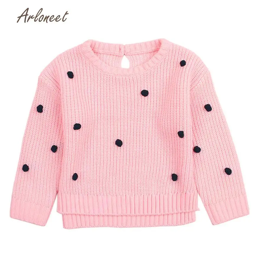 

ARLONEET girls sweaters dot baby boy sweater fashion baby boy sweater Knit Pullovers Warm Coat Outerwear Clothes dec4