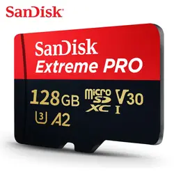 Карта памяти Micro SD Extreme Pro Micro SD карты памяти U3 170 МБ/с. A2 V30 64 ГБ и 128 Гб карты памяти для телефона Camare с SD адаптер