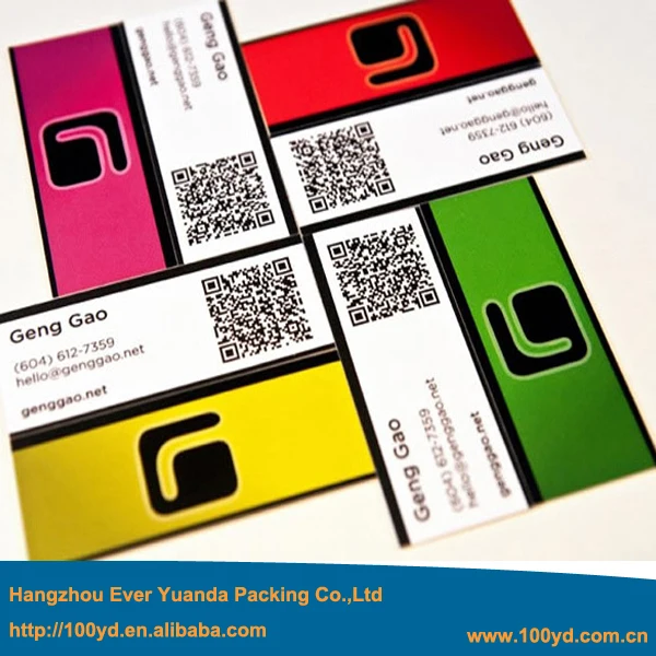 Best Price Two Dimension Code Custom Business Cards Logo