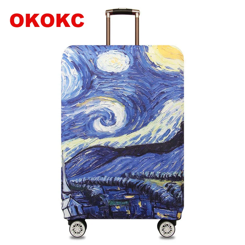 Чехол OKOKC для чемодана с большим Кроликом плотный чехол подходит чемоданов