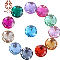 6 размеров красочные красный пришить Стразы Кристалл Акриловые Швейные Стразы Flatback Акриловые круглые фаски для одежды Y3493 - изображение