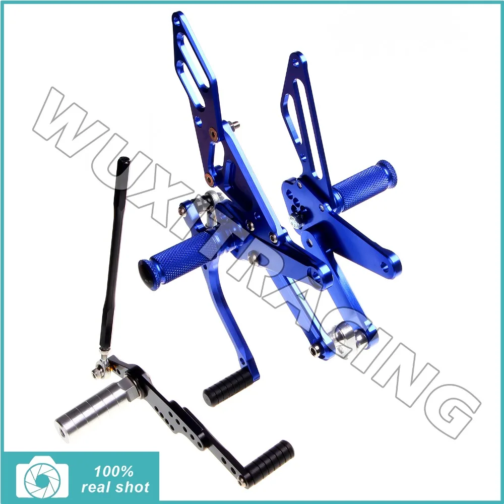 BLUE fit for Yamaha YZF R1 09 10 11 12 Rearsets Footpegs Foot Rests Rear Sets