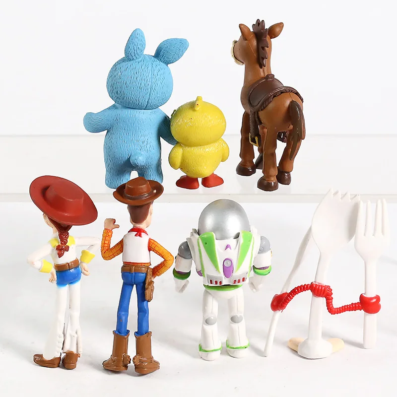 История игрушек 4: Вуди Базз Лайтер Джесси бульсей Slinkydog Forky Ducky Bunny Rex Lotso Hamm Alien мини