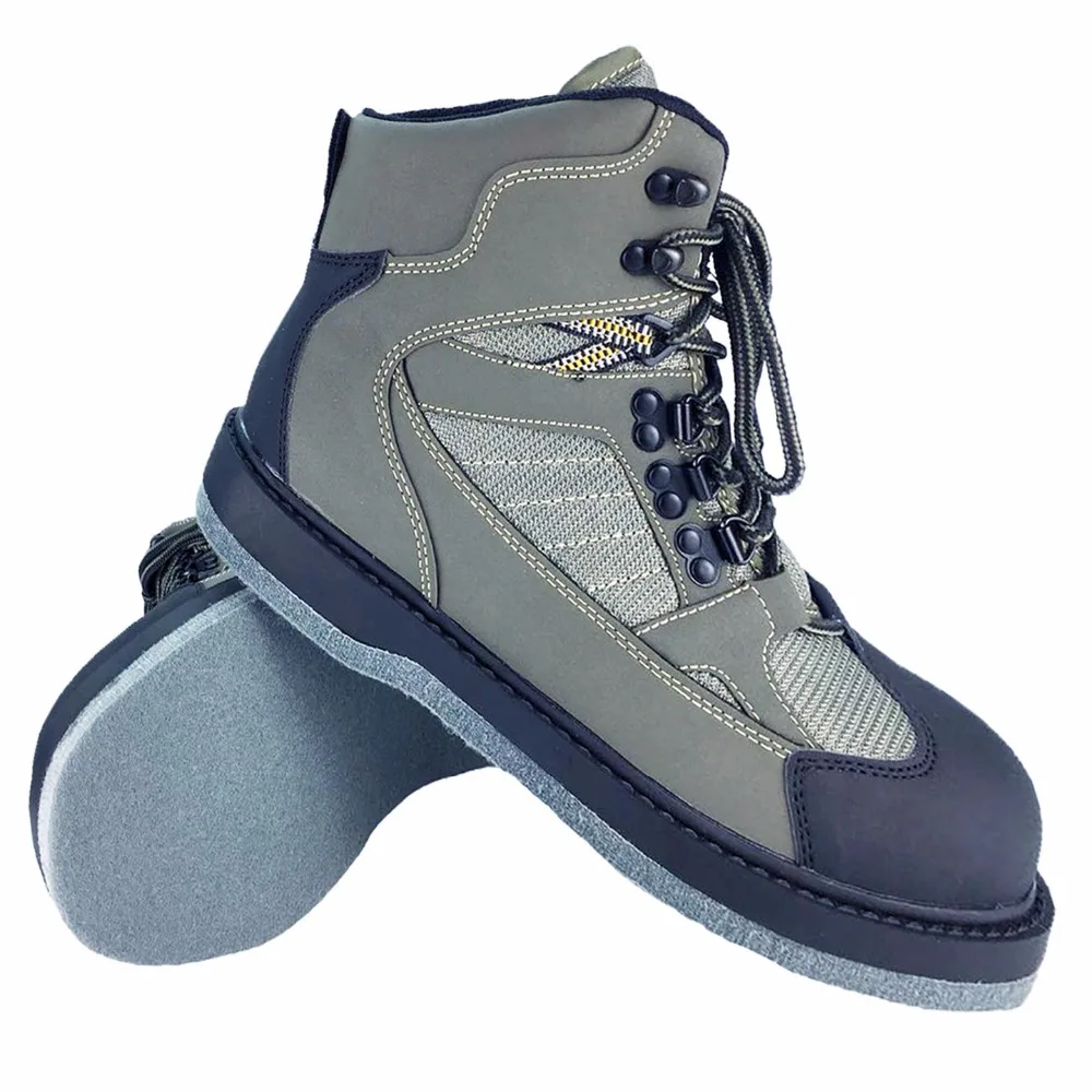 Fly Fishing Shoes Fishing Boots Fly Fishing Shoes Aqua Sneakers Breathable Rock Sport Wading Waders Felt Sole Boots Quick-drying No-slip For Fish Pants Clothing