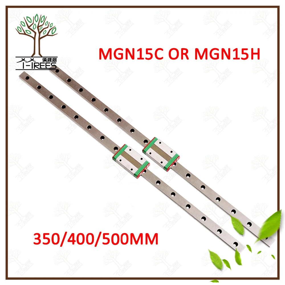 

3D Printer Guide 15mm Linear Guide MGN15 L= 350/400/500mm linear& MGN15C/MGN15H Long linear carriage for CNC X Y Z Axis 3d part